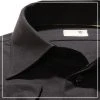 Seidensticker Hemd 021001/84 Kurzarmhemd, Tailored Fit, Popeline, Schwarz