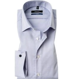 Seidensticker Tailored Kent UMA 021006/15 Hemd, Tailored Fit, Baumwolle, Hellblau