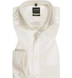 OLYMP Level Five Body Fit Hai 6095/65/20 Hemd, Popeline, Creme, Hellbeige