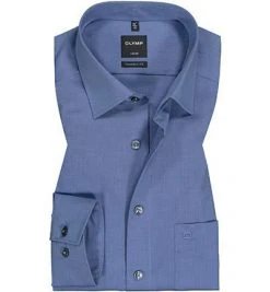 OLYMP Hemd Luxor Modern Fit 0304/64/96 Chambray, Saphirblau, Indigo