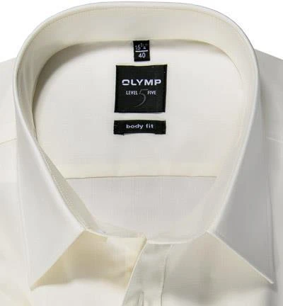 OLYMP Hemd Level Five Body Fit 6090/12/20 Kurzarmhemd, Baumwoll-Stretch, Champagner, Hellbeige 2 OLYMP Hemd Level Five Body Fit 6090/12/20 Kurzarmhemd, Baumwoll-Stretch, Champagner, Hellbeige – Bild 2