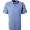 OLYMP Hemd Luxor Modern Fit 0304/12/15 Kurzarmhemd, Chambray, Azurblau, Blau