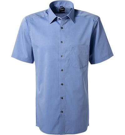 OLYMP Hemd Luxor Modern Fit 0304/12/15 Kurzarmhemd, Chambray, Azurblau, Blau 1 OLYMP Hemd Luxor Modern Fit 0304/12/15 Kurzarmhemd, Chambray, Azurblau, Blau