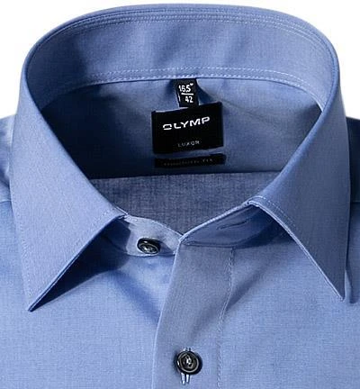 OLYMP Hemd Luxor Modern Fit 0304/12/15 Kurzarmhemd, Chambray, Azurblau, Blau 2 OLYMP Hemd Luxor Modern Fit 0304/12/15 Kurzarmhemd, Chambray, Azurblau, Blau – Bild 2