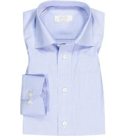 ETON Contemporary Kent 3602/79311/20 Hemd, Contemporary Fit, Twill, Hellblau meliert, Hellblau