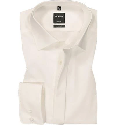 OLYMP Hemd Luxor Modern Fit 0394/65/21 Popeline, Champagner, Beige 1 OLYMP Hemd Luxor Modern Fit 0394/65/21 Popeline, Champagner, Beige