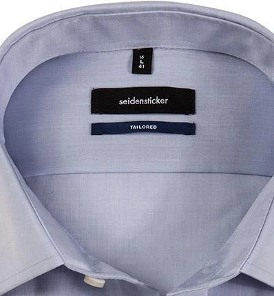 Seidensticker Tailored Kent ELA 021005/15 Hemd, Tailored Fit, Baumwolle, Extra langer Arm, Rauchblau, Hellblau 2 Seidensticker Tailored Kent ELA 021005/15 Hemd, Tailored Fit, Baumwolle, Extra langer Arm, Rauchblau, Hellblau – Bild 2