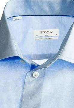 ETON Slim Fit EL hellblau 3000/79513/21 Hemd, Twill, Extra langer Arm, Hellblau meliert -hemdenverkauf 155194 norm3
