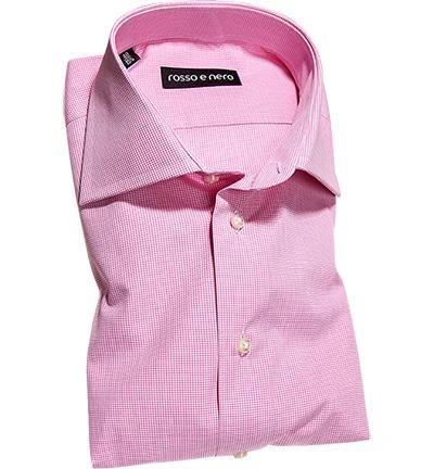 rosso e nero Hemd P18/05 Slim Fit, Popeline, Pink-weiß kariert, Pink-weiß 1 rosso e nero Hemd P18/05 Slim Fit, Popeline, Pink-weiß kariert, Pink-weiß