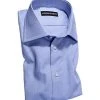 rosso e nero Hemd P06/0 Slim Fit, Baumwolle, Blau meliert, Blau