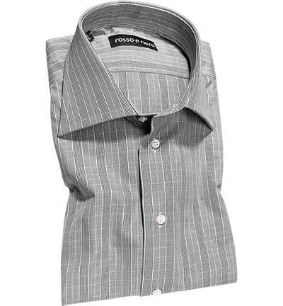 rosso e nero Hemd P/06 Slim Fit, Popeline, Schwarz-weiß, Schwarz 1 rosso e nero Hemd P/06 Slim Fit, Popeline, Schwarz-weiß, Schwarz