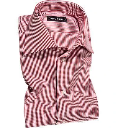 rosso e nero Hemd P19/04 Slim Fit, Popeline, Rot-weiß, Rot 1 rosso e nero Hemd P19/04 Slim Fit, Popeline, Rot-weiß, Rot
