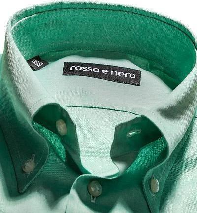 rosso e nero Hemd P06/08 Slim Fit, Baumwolle, Grün 2 rosso e nero Hemd P06/08 Slim Fit, Baumwolle, Grün – Bild 2