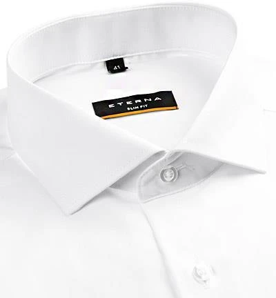 ETERNA slim fit Uni Popeline Hemd 1100/F182/00 Weiß 2 ETERNA slim fit Uni Popeline Hemd 1100/F182/00 Weiß – Bild 2