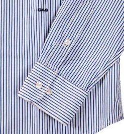 GAS Hemd 150925/062020/0292 Slim Fit, Baumwolle, Weiß- blau gestreift, White-blue 5 GAS Hemd 150925/062020/0292 Slim Fit, Baumwolle, Weiß- blau gestreift, White-blue -hemdenverkauf 159448 norm3