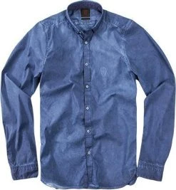 Strellson Sportswear Aaron-D 1400381/14001009/124 Hemd, Extra Slim, Baumwolle, Blau, Mittelblau