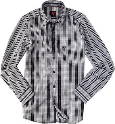 Strellson Sportswear Seth-W 1400376/14001035/317 Hemd, Slim Fit, Baumwolle, Grau-schwarz kariert, Grau-schwarz 1 Strellson Sportswear Seth-W 1400376/14001035/317 Hemd, Slim Fit, Baumwolle, Grau-schwarz kariert, Grau-schwarz