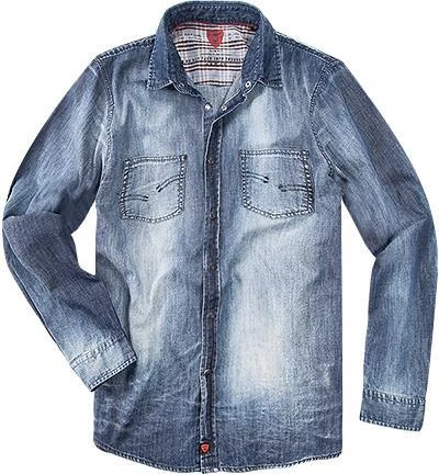 Strellson Sportswear Pluto-W 1400390/14001026/722 Jeanshemd, Slim Fit, Baumwolle, Blau, Jeansblau 1 Strellson Sportswear Pluto-W 1400390/14001026/722 Jeanshemd, Slim Fit, Baumwolle, Blau, Jeansblau