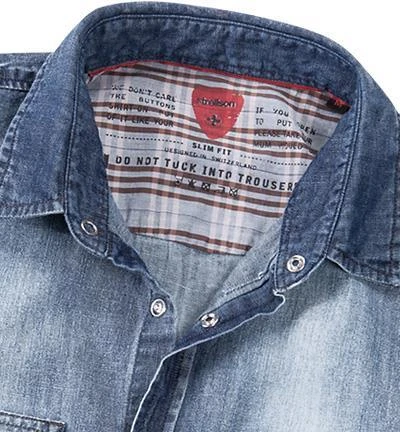 Strellson Sportswear Pluto-W 1400390/14001026/722 Jeanshemd, Slim Fit, Baumwolle, Blau, Jeansblau 2 Strellson Sportswear Pluto-W 1400390/14001026/722 Jeanshemd, Slim Fit, Baumwolle, Blau, Jeansblau – Bild 2