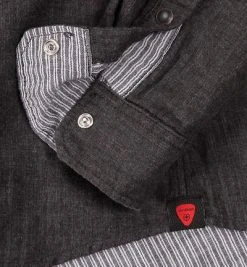 Strellson Sportswear Luciano 1400351/14001011/114 Hemd, Shaped Fit, Baumwolle Doubleface, Schwarz, Anthrazit -hemdenverkauf 162033 norm3