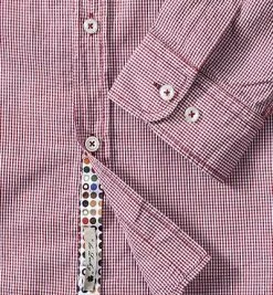 Lucky de Luca Hemd Nyro 1502/3 Popeline, Rot-weiß kariert, Rot -hemdenverkauf 164858 norm3