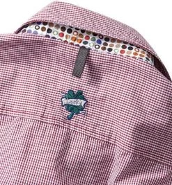 Lucky de Luca Hemd Nyro 1502/3 Popeline, Rot-weiß kariert, Rot -hemdenverkauf 164858 norm5