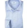 ETON Slim Fit Kent EL 3070/79513/23 Hemd, Baumwolle, Extra langer Arm, Hellblau kariert, Himmelblau