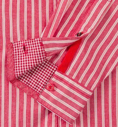 Strellson Sportswear Strellson Seth-W 1400375/14001028/266 Hemd, Slim Fit, Baumwolle, Rot gestreift, Erdbeerrot 3 Strellson Sportswear Strellson Seth-W 1400375/14001028/266 Hemd, Slim Fit, Baumwolle, Rot gestreift, Erdbeerrot – Bild 3