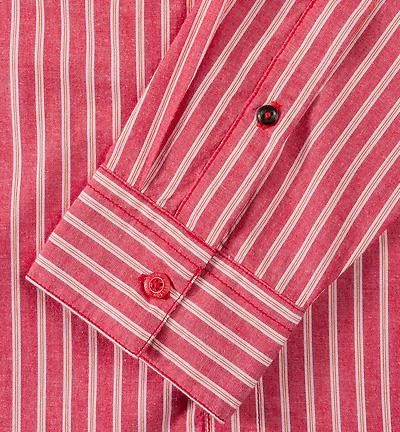 Strellson Sportswear Strellson Seth-W 1400375/14001028/266 Hemd, Slim Fit, Baumwolle, Rot gestreift, Erdbeerrot 4 Strellson Sportswear Strellson Seth-W 1400375/14001028/266 Hemd, Slim Fit, Baumwolle, Rot gestreift, Erdbeerrot – Bild 4