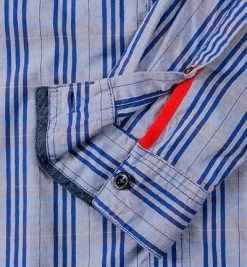 Strellson Sportswear Seth-W 1400376/14001035/381 Hemd, Slim Fit, Baumwolle, Königsblau kariert, Königsblau -hemdenverkauf 168962 norm3