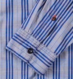 Strellson Sportswear Seth-W 1400376/14001035/381 Hemd, Slim Fit, Baumwolle, Königsblau kariert, Königsblau -hemdenverkauf 168962 norm4