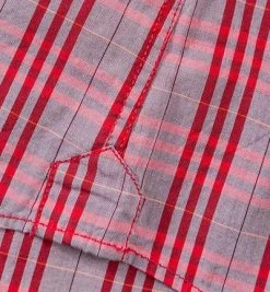 Strellson Sportswear Seth-W 1400376/14001035/369 Hemd, Slim Fit, Baumwolle, Rot kariert, Rot -hemdenverkauf 168963 norm7