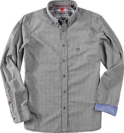 Strellson Sportswear Maceo-W 1400373/14001036/310 Hemd, Regular Fit, Baumwolle, Schwarz kariert, Schwarz 1 Strellson Sportswear Maceo-W 1400373/14001036/310 Hemd, Regular Fit, Baumwolle, Schwarz kariert, Schwarz