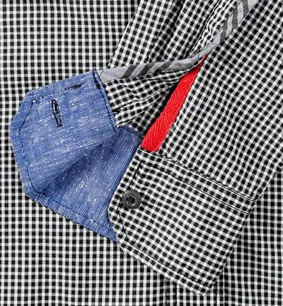 Strellson Sportswear Maceo-W 1400373/14001036/310 Hemd, Regular Fit, Baumwolle, Schwarz kariert, Schwarz 3 Strellson Sportswear Maceo-W 1400373/14001036/310 Hemd, Regular Fit, Baumwolle, Schwarz kariert, Schwarz – Bild 3
