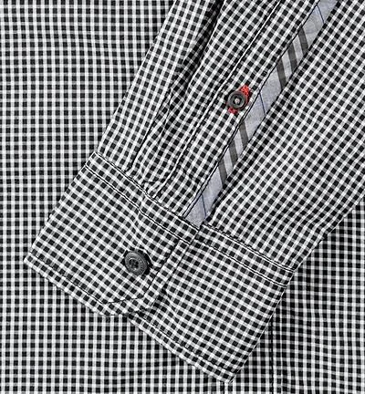 Strellson Sportswear Maceo-W 1400373/14001036/310 Hemd, Regular Fit, Baumwolle, Schwarz kariert, Schwarz 4 Strellson Sportswear Maceo-W 1400373/14001036/310 Hemd, Regular Fit, Baumwolle, Schwarz kariert, Schwarz – Bild 4