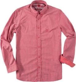 Strellson Sportswear Maceo-W 1400373/14001036/366 Regular Fit, Baumwolle, Rot kariert, Rot