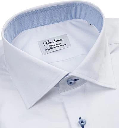 Stenströms Fitted Body 685771/0497/000 Hemd, Baumwolle, Weiß 2 Stenströms Fitted Body 685771/0497/000 Hemd, Baumwolle, Weiß – Bild 2