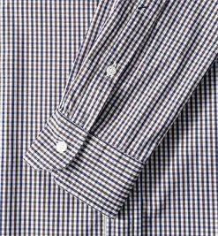 U.S.POLO Hemd 73117/50654/867 Slim Fit, Popeline, Braun-marine kariert, Marineblau-braun -hemdenverkauf 174672 norm5