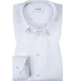 ETON Hemd Slim Tab weiß 3000/42511/00 Slim Fit, Baumwolle
