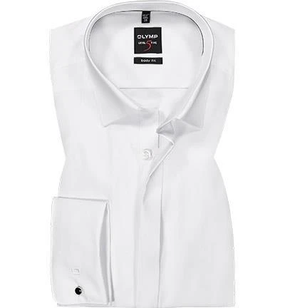 OLYMP Hemd Level Five Body Fit 1276/65/00 Popeline, Weiß 1 OLYMP Hemd Level Five Body Fit 1276/65/00 Popeline, Weiß