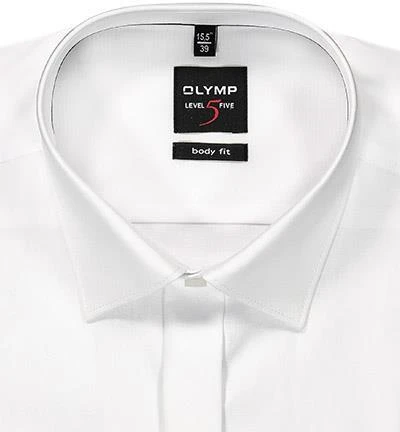OLYMP Hemd Level Five Body Fit 1276/65/00 Popeline, Weiß 2 OLYMP Hemd Level Five Body Fit 1276/65/00 Popeline, Weiß – Bild 2