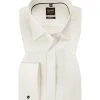 OLYMP Hemd Level Five Body Fit 1276/65/20 Popeline, Offwhite, Hellbeige