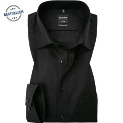 OLYMP Hemd Luxor Modern Fit 0300/64/68 Popeline, Schwarz