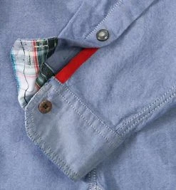 Strellson Sportswear Samson-W 1400536/14001283/128 Hemd, Regular Fit, Oxford, Jeansblau meliert, Jeansblau -hemdenverkauf 180083 norm3