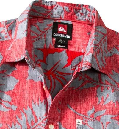 Quiksilver Hemd EQYWT00039/RQQ6 Kurzarmhemd, Modern Fit, Popeline, Rot-grau gemustert, Rot-grau 2 Quiksilver Hemd EQYWT00039/RQQ6 Kurzarmhemd, Modern Fit, Popeline, Rot-grau gemustert, Rot-grau – Bild 2