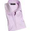 rosso e nero Hemd 107/08 Slim Fit, Popeline, Flieder kariert, Rosa