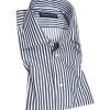 rosso e nero Hemd 10/03 Slim Fit, Baumwolle, Blau-weiß gestreift, Blau-weiß