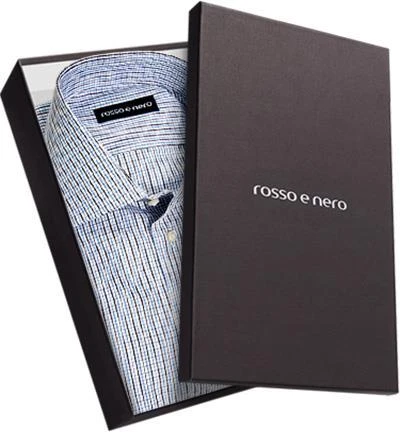 rosso e nero Hemd SW15/03 Slim Fit, Popeline, Blau-weiß kariert, Blau-weiß 3 rosso e nero Hemd SW15/03 Slim Fit, Popeline, Blau-weiß kariert, Blau-weiß – Bild 3