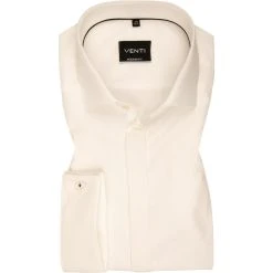 Venti Kent Modern Fit 001840/002 Hemd, Popeline, Creme