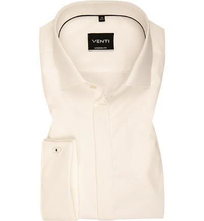 Venti Kent Modern Fit 001840/002 Hemd, Popeline, Creme 2 Venti Kent Modern Fit 001840/002 Hemd, Popeline, Creme – Bild 2